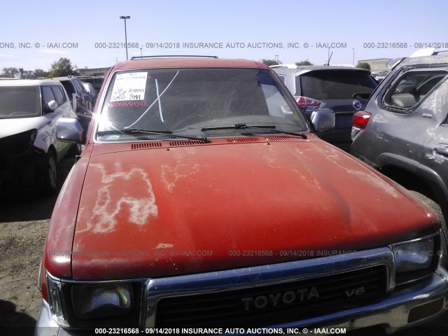JT3VN39W7L0023302 - 1990 TOYOTA 4RUNNER VN39 SR5 红色 照片 6