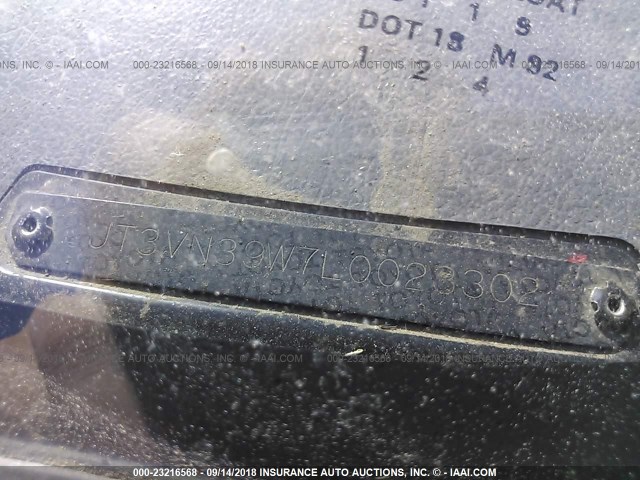 JT3VN39W7L0023302 - 1990 TOYOTA 4RUNNER VN39 SR5 红色 照片 9