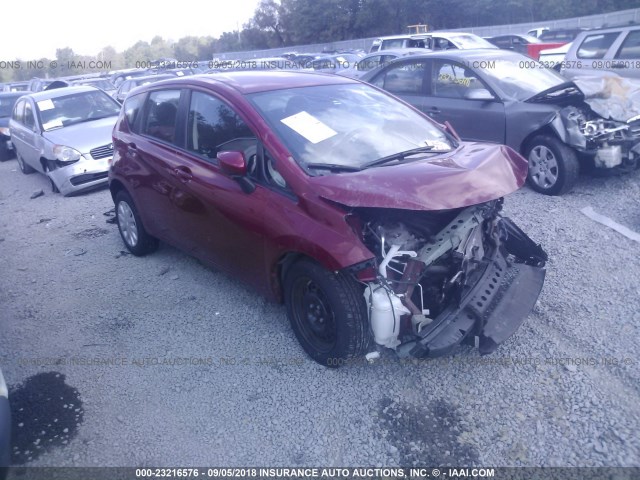 3N1CE2CP7FL381136 - 2015 NISSAN VERSA NOTE S/S PLUS/SV/SL/SR RED photo 1