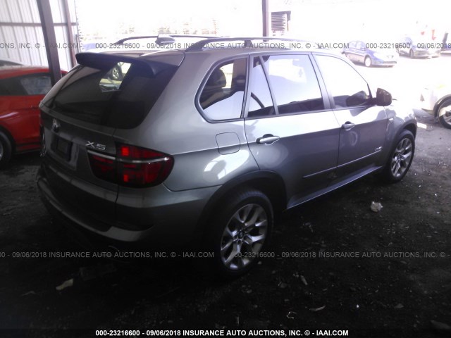 5UXZV4C52CL767955 - 2012 BMW X5 XDRIVE35I GRAY photo 4