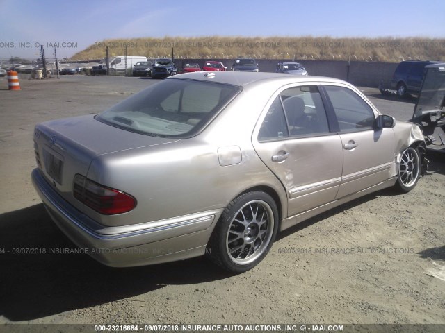 WDBJF70J52B485374 - 2002 MERCEDES-BENZ E 430 GOLD photo 4