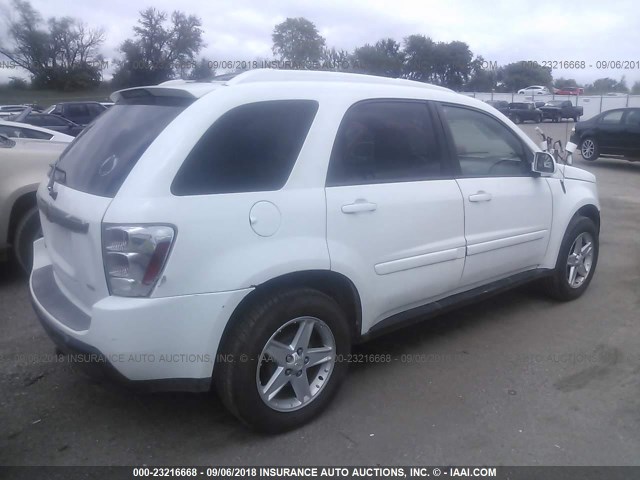 2CNDL73F066019192 - 2006 CHEVROLET EQUINOX LT WHITE photo 4