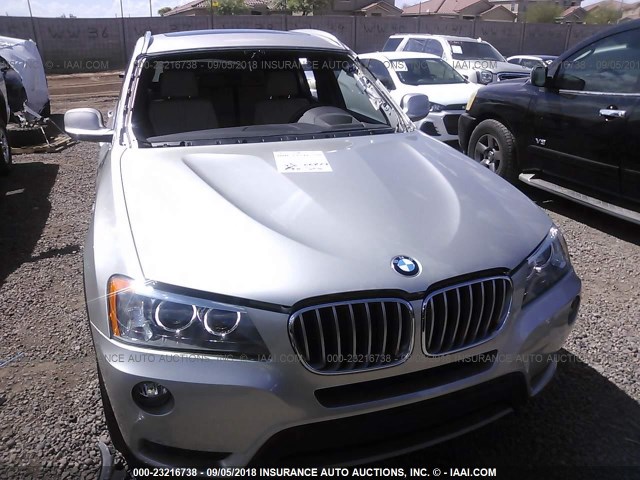 5UXWX7C59DL976903 - 2013 BMW X3 XDRIVE35I TAN photo 6