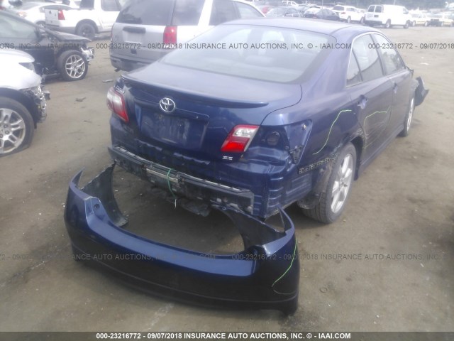 4T1BE46K87U153685 - 2007 TOYOTA CAMRY NEW GENERAT CE/LE/XLE/SE BLUE photo 4