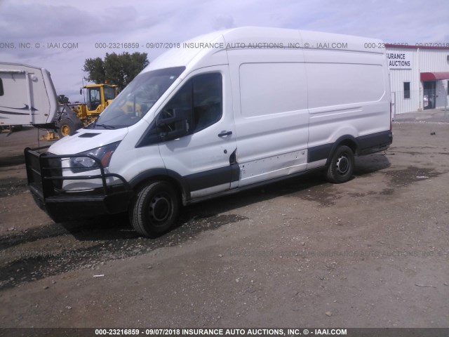 1FTSW3XV6FKB00773 - 2015 FORD TRANSIT T-350 WHITE photo 2