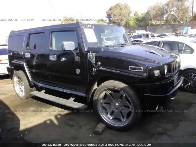 5GRGN23UX4H120601 - 2004 HUMMER H2 BLACK photo 1