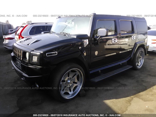 5GRGN23UX4H120601 - 2004 HUMMER H2 BLACK photo 2