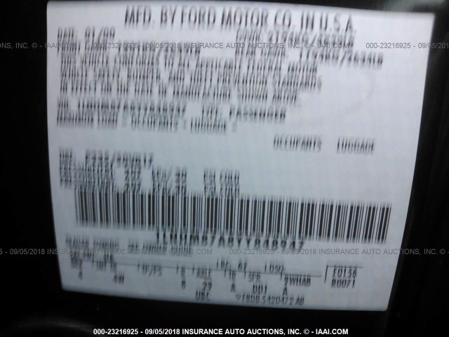 1LNHM87A8YY848947 - 2000 LINCOLN LS 黑色 照片 9