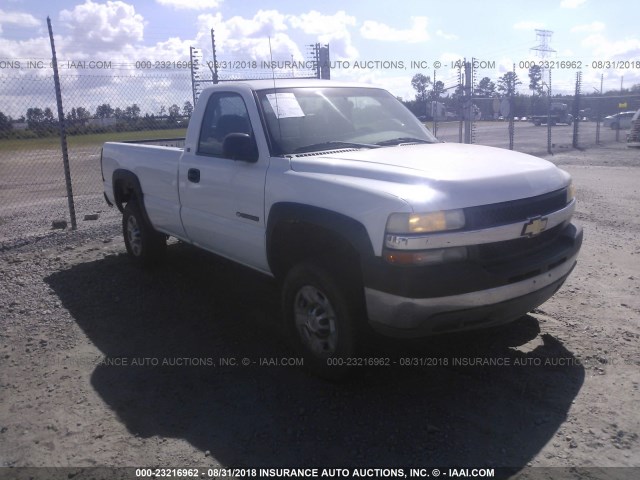 1GCHC24U71E217469 - 2001 CHEVROLET SILVERADO C2500 HEAVY DUTY WHITE photo 1