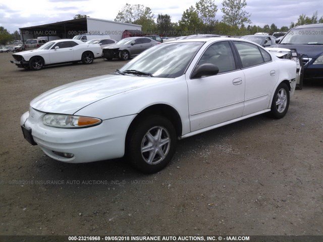 1G3NL52EX3C128946 - 2003 OLDSMOBILE ALERO GL WHITE photo 2