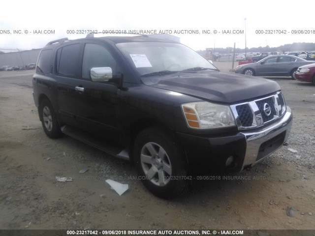 5N1AA08B34N714359 - 2004 NISSAN ARMADA SE/LE BLACK photo 1