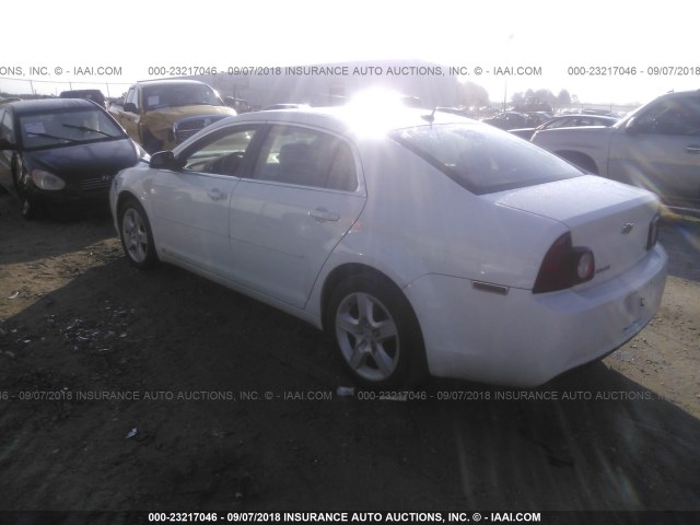 1G1ZG57B194236050 - 2009 CHEVROLET MALIBU LS 白色 照片 3