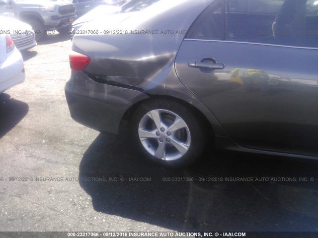 5YFBU4EE9DP139080 - 2013 TOYOTA COROLLA S/LE GRAY photo 6