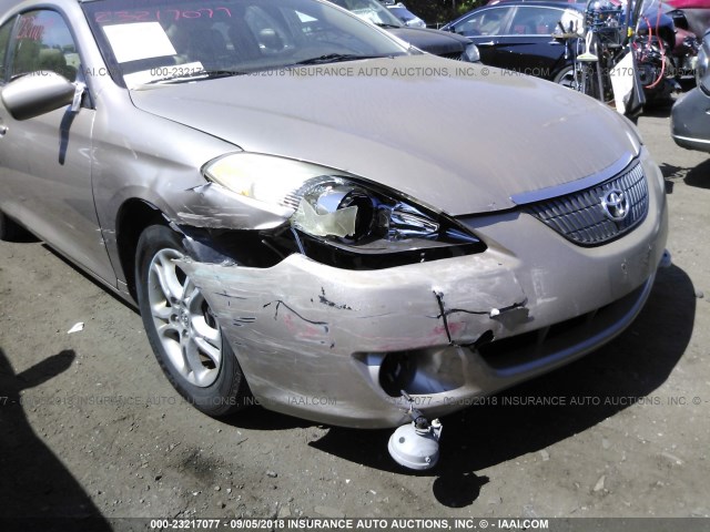 4T1CE30P86U582200 - 2006 TOYOTA CAMRY SOLARA SE/SLE Qızıl foto 6