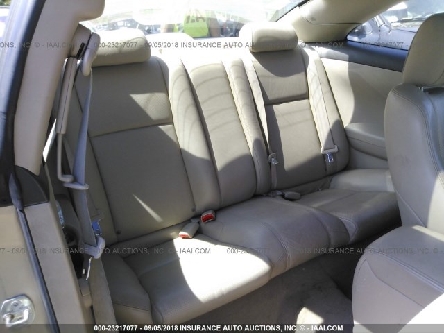 4T1CE30P86U582200 - 2006 TOYOTA CAMRY SOLARA SE/SLE Qızıl foto 8