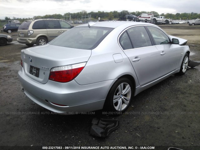 WBANV13549C151050 - 2009 BMW 528 XI SILVER photo 4