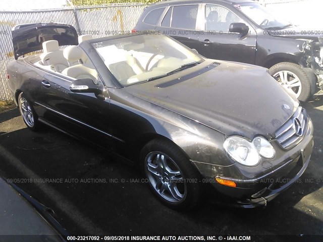 WDBTK75G04T009452 - 2004 MERCEDES-BENZ CLK 500 BLACK photo 1