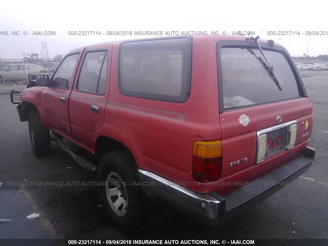 JT3VN29V3S0053283 - 1995 TOYOTA 4RUNNER VN29 SR5 RED photo 3