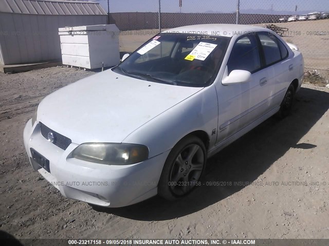 3N1AB51D52L701784 - 2002 NISSAN SENTRA SE-R SPEC V WHITE photo 2