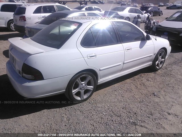 3N1AB51D52L701784 - 2002 NISSAN SENTRA SE-R SPEC V WHITE photo 4