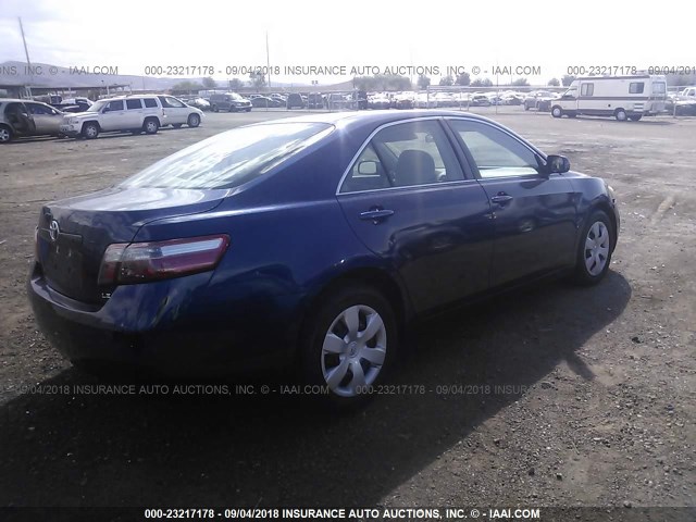 4T1BE46K37U124188 - 2007 TOYOTA CAMRY NEW GENERAT CE/LE/XLE/SE BLUE photo 4