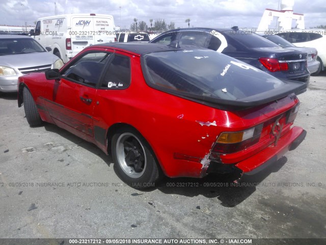 WP0AA0943EN450128 - 1984 PORSCHE 944 RED photo 3