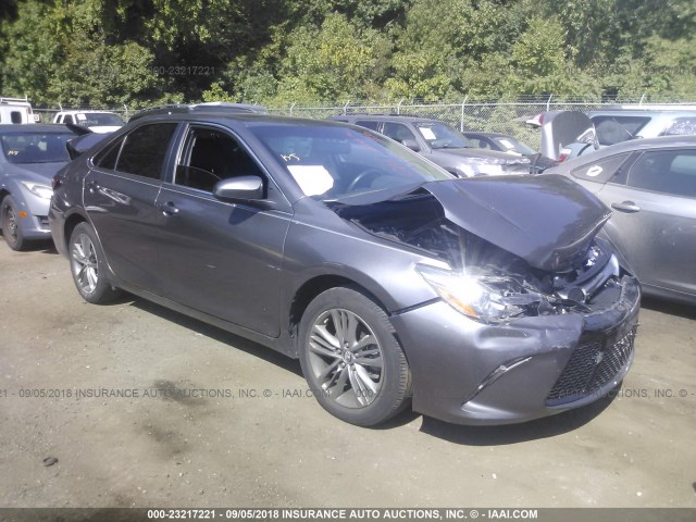 4T1BF1FK4HU297215 - 2017 TOYOTA CAMRY LE/XLE/SE/XSE GRAY photo 1