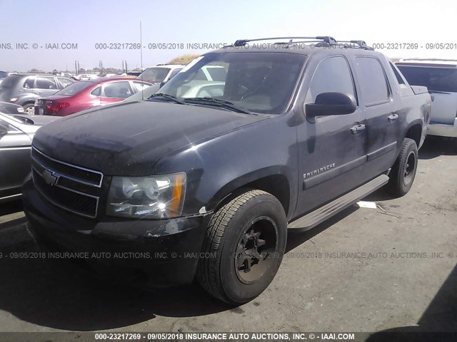 3GNEC12049G160057 - 2009 CHEVROLET AVALANCHE C1500  LS BLACK photo 2