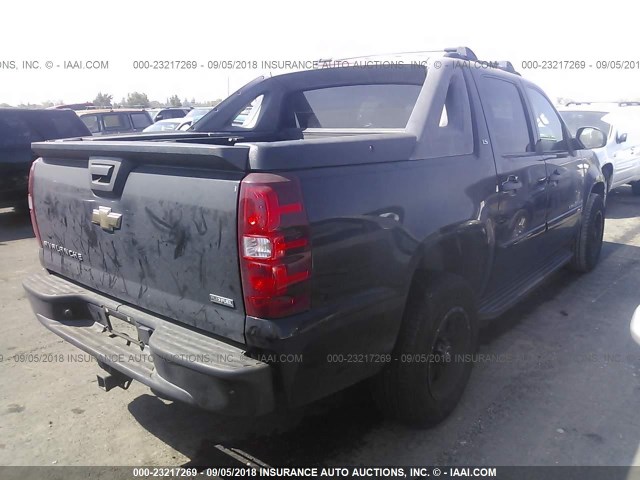 3GNEC12049G160057 - 2009 CHEVROLET AVALANCHE C1500  LS BLACK photo 4