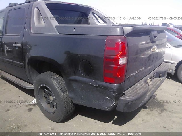 3GNEC12049G160057 - 2009 CHEVROLET AVALANCHE C1500  LS BLACK photo 6