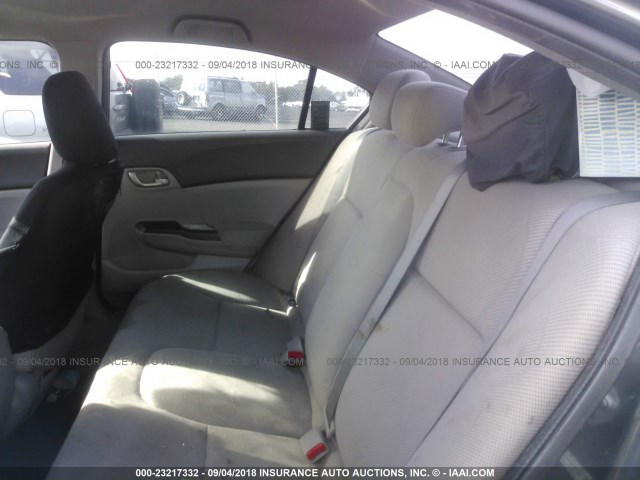 2HGFB2F60CH554376 - 2012 HONDA CIVIC HF GRAY photo 8