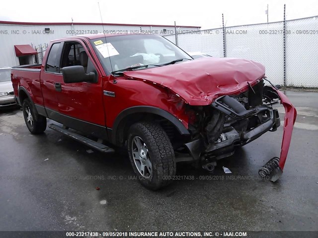 1FTPX145X4NB11525 - 2004 FORD F150 RED photo 1