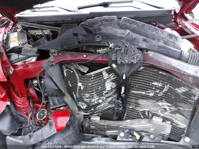 1FTPX145X4NB11525 - 2004 FORD F150 Қызыл фото 10