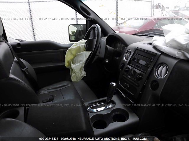 1FTPX145X4NB11525 - 2004 FORD F150 Қызыл фото 5
