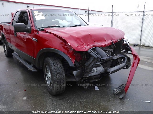 1FTPX145X4NB11525 - 2004 FORD F150 Қызыл фото 6