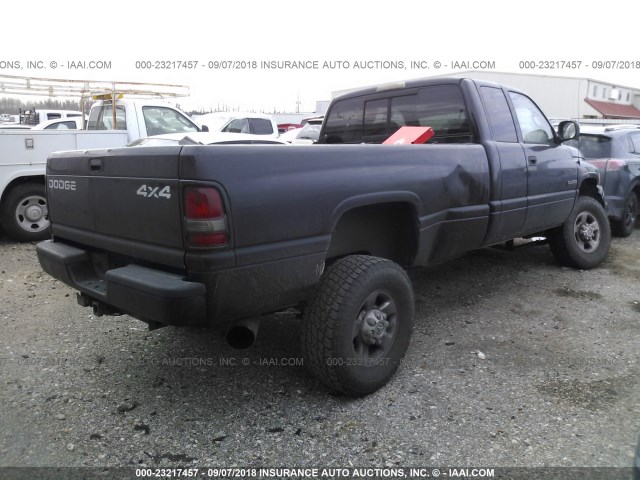 1B7KF23611J520089 - 2001 DODGE RAM 2500 BLACK photo 4