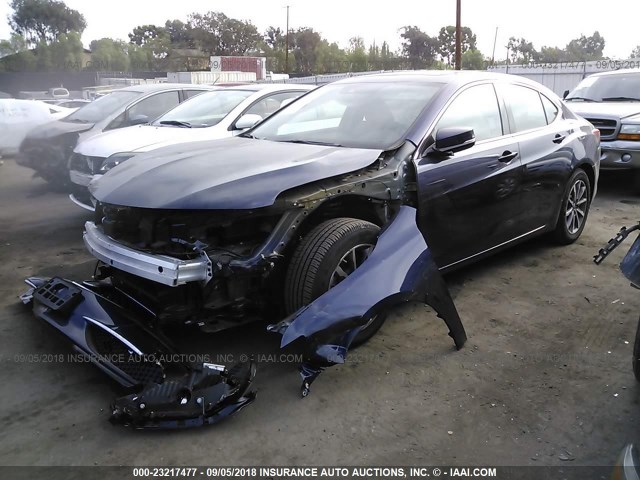19UUB1F59JA005604 - 2018 ACURA TLX TECH BLUE photo 2
