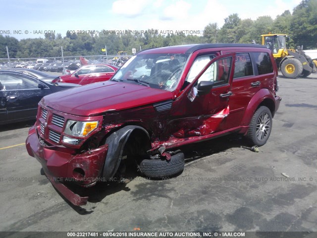 1D8GU58628W102631 - 2008 DODGE NITRO R/T RED photo 2