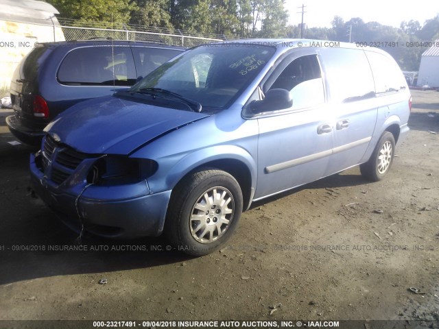 1D4GP23R37B243819 - 2007 DODGE GRAND CARAVAN C/V Light Blue photo 2