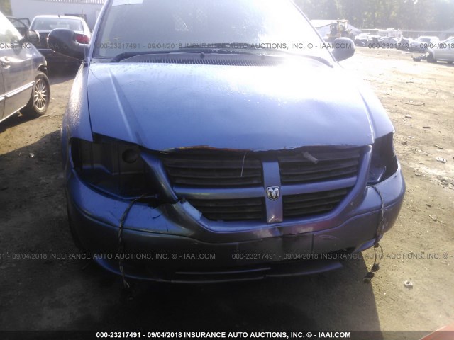 1D4GP23R37B243819 - 2007 DODGE GRAND CARAVAN C/V Light Blue photo 6