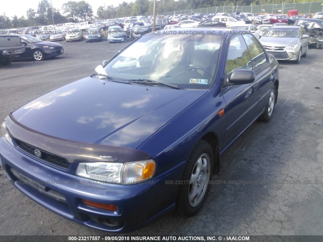 JF1GC43561H501049 - 2001 SUBARU IMPREZA L BLUE photo 2