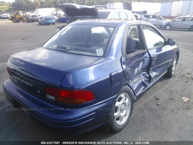 JF1GC43561H501049 - 2001 SUBARU IMPREZA L BLUE photo 4