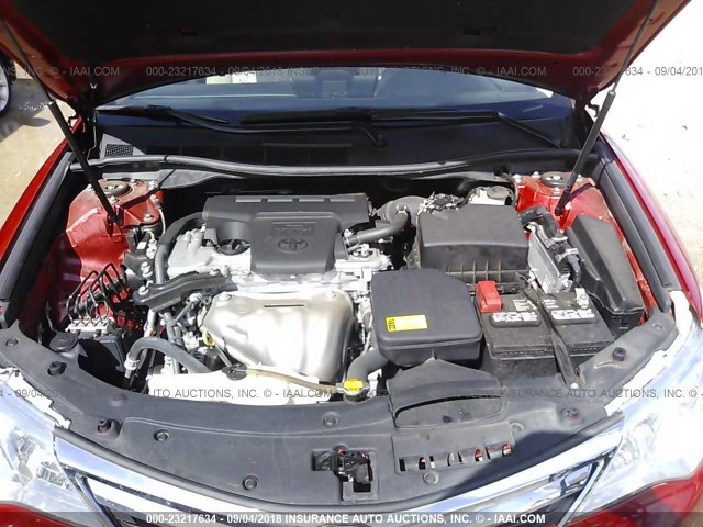 4T4BF1FK2ER371684 - 2014 TOYOTA CAMRY L/SE/LE/XLE 红色 照片 10