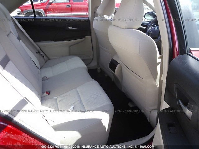 4T4BF1FK2ER371684 - 2014 TOYOTA CAMRY L/SE/LE/XLE 红色 照片 8