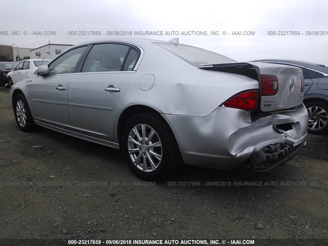 1G4HC5EM8BU101913 - 2011 BUICK LUCERNE CXL SILVER photo 3