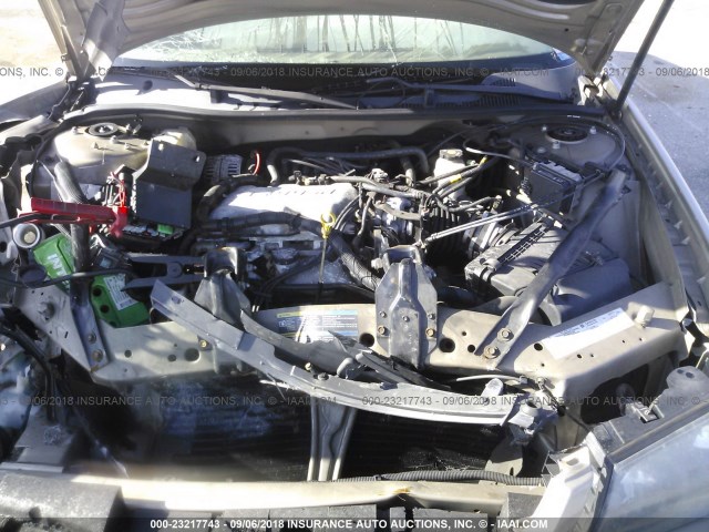 2G1WF52E259257360 - 2005 CHEVROLET IMPALA TAN photo 10