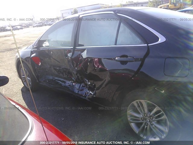 4T1BF1FK9HU703733 - 2017 TOYOTA CAMRY LE/XLE/SE/XSE BLACK photo 6