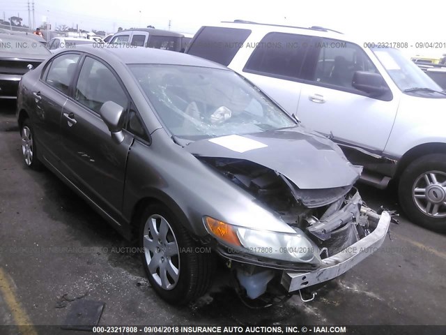 2HGFA16527H305636 - 2007 HONDA CIVIC LX GRAY photo 1