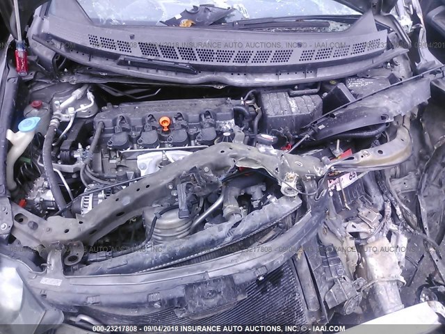 2HGFA16527H305636 - 2007 HONDA CIVIC LX GRAY photo 10