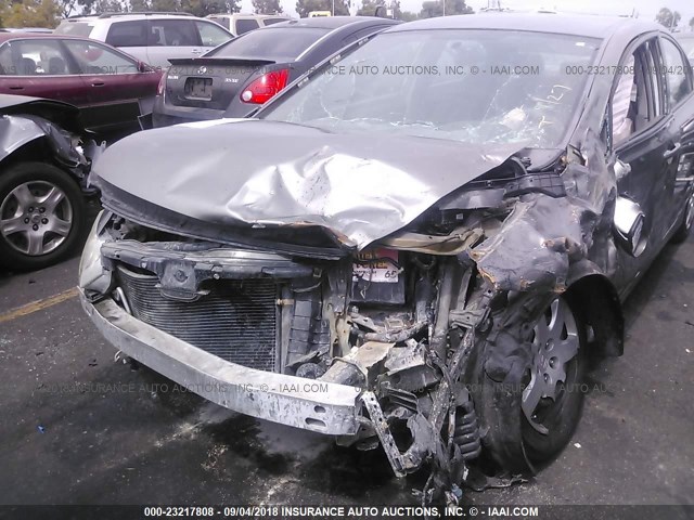 2HGFA16527H305636 - 2007 HONDA CIVIC LX GRAY photo 6